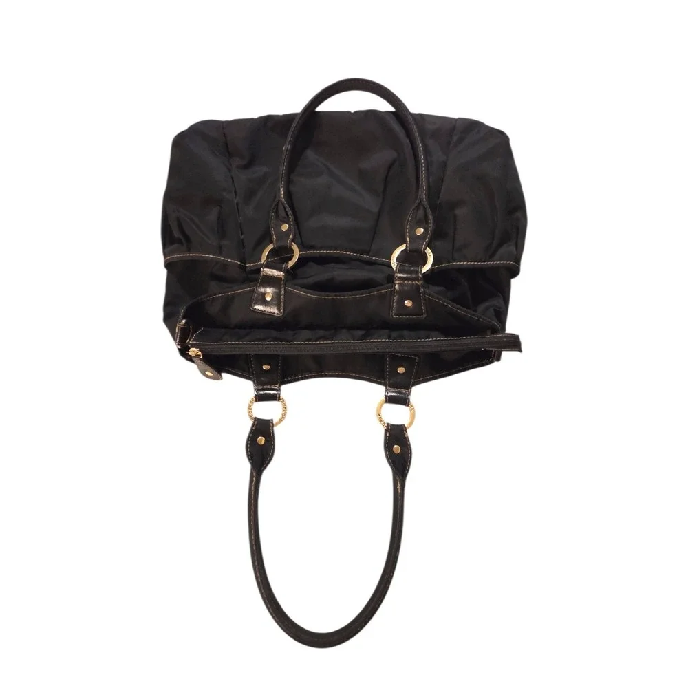 Storksak Olivia Diaper Bag‎ Black Satin Nylon Multiple Pockets